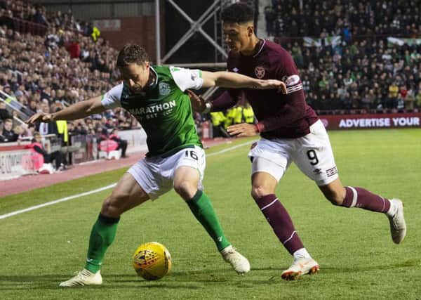 Hearts and Hibs played out a stormy 0-0 draw when they last met at Tynecastle in October