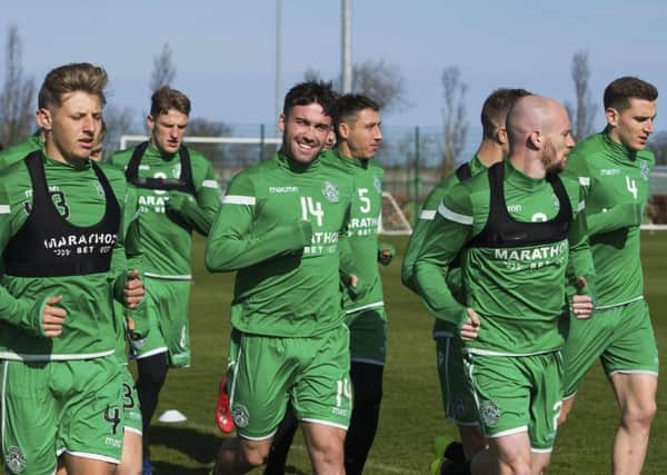 The Hibs squad have been working hard on their fitness