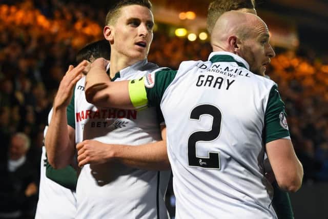 Paul Hanlon and David Gray have enjoyed a run back in the Hibs team after fitness issues