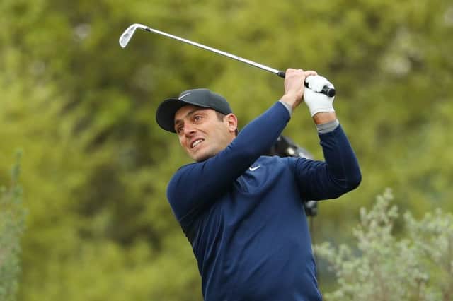 Francesco Molinari plays a shot from the 11th tee during the semifinal round of the World Golf Championships-Dell Technologies Match Play at Austin. Picture: Getty Images