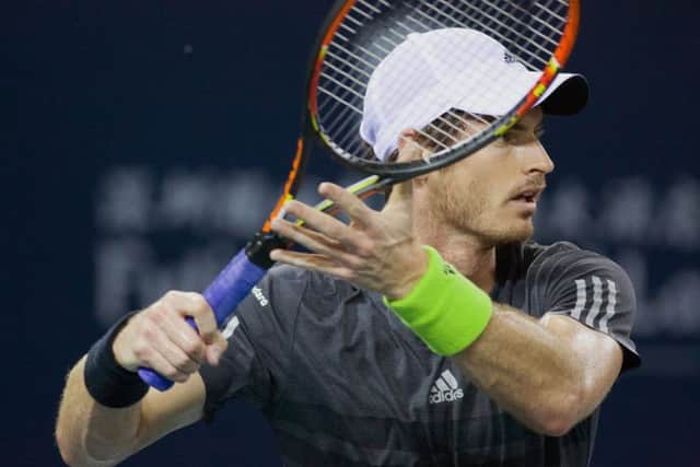 Andy Murray in action. Pic: Yuya Chiu/ Shutterstock