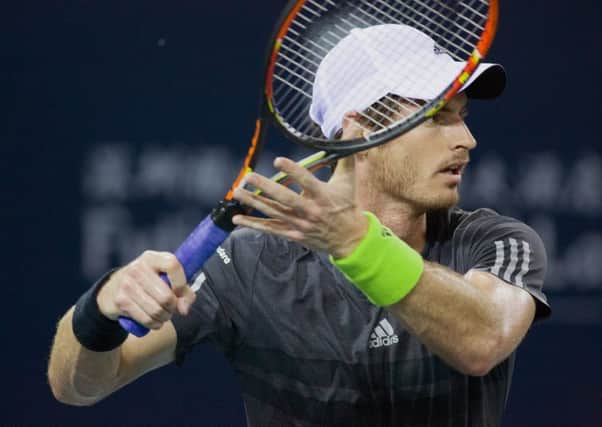 Andy Murray in action. Pic: Yuya Chiu/ Shutterstock