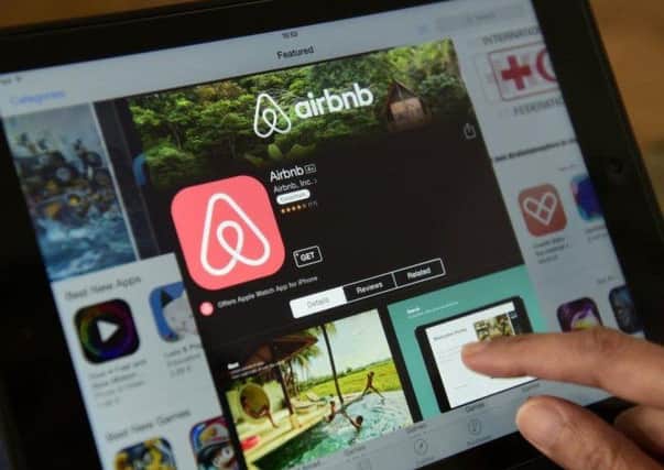 There's been a drop-off in the number of new flats being placed on Airbnb.