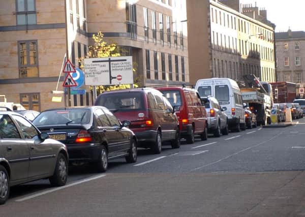 Traffic is affected at the Morrison Street junction. Picture: TSPL