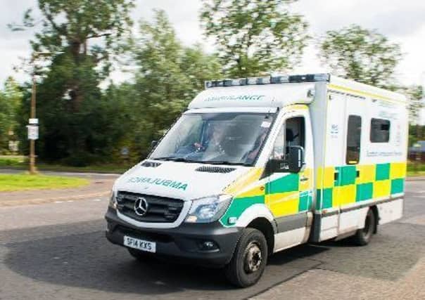 The woman was assisted by paramedics