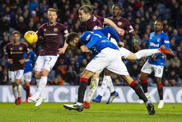 Connor Goldson head home Rangers' second goal