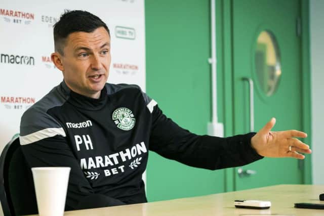 Hibs head coach Paul Heckingbottom