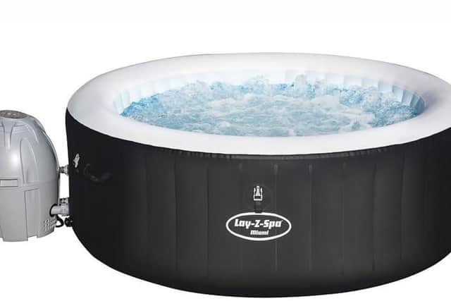B&M's four-person hot tub is currently reduced from 299.99 to 250 (Photo: B&M)