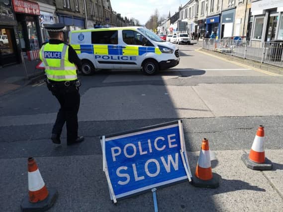 Police have cordoned off the scene on Main Street.