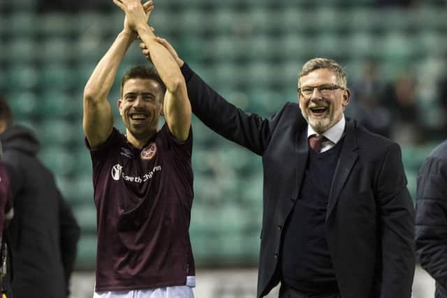 Hearts manager Craig Levein and Olly Lee will be looking for more celebrations. Picture: SNS/Alan Harvey