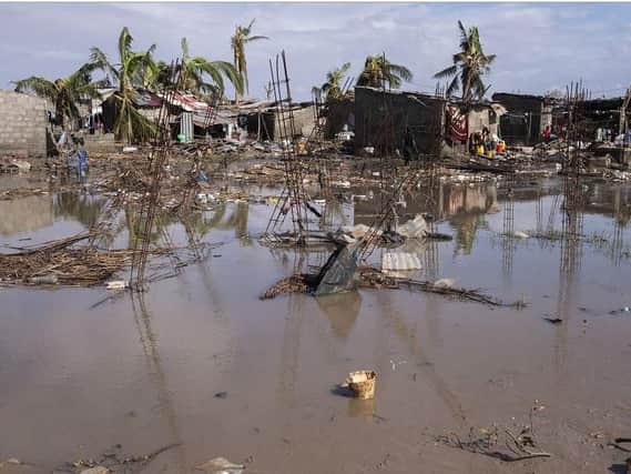 A settlement in Beira, Mozambique, destroyed by Cyclone Idai