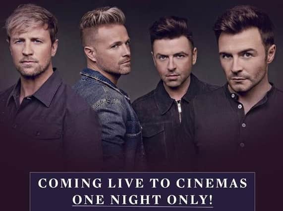 The final Westlife show will be shown live at six Edinburgh cinemas