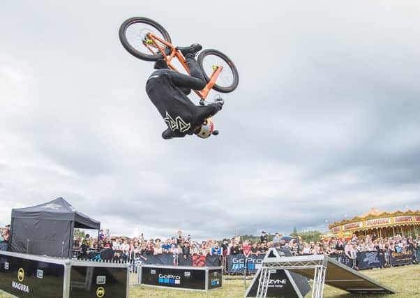 Stunt cycling sensation Danny MacAskill in action