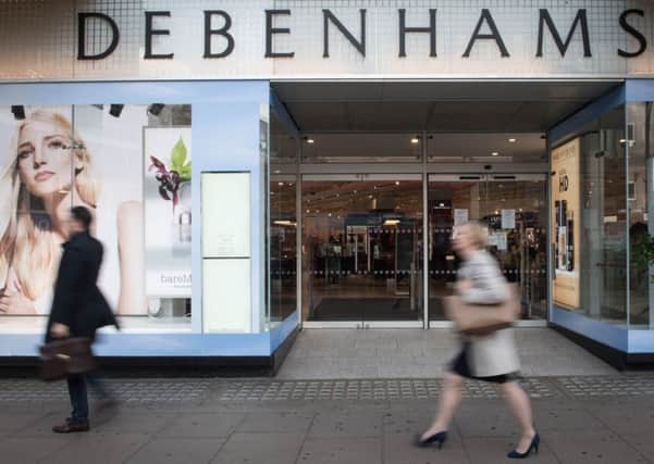 Debenhams has unveiled plans to axe up to 50 high street shops, putting around 4,000 jobs at risk. Pic: Stefan Rousseau/PA Wire