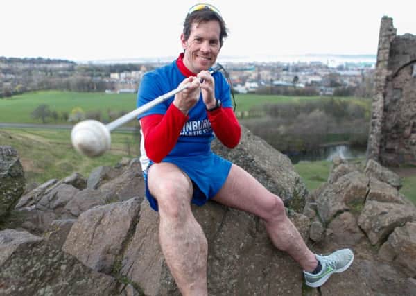 Steven Waterston from Dalkeith - a veteran with sight loss who runs marathons using a long cane and is gearing up to take on his sixth London Marathon later this month.