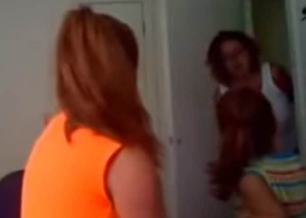 Footage of Lizzie Brash telling her children off went viral on YouTube
