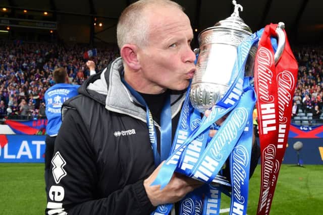 John Hughes lifted the cup with Inverness in 2015