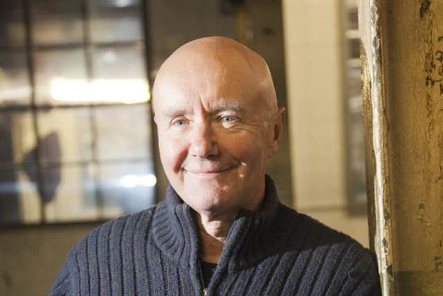 Irvine Welsh pictured before an event at Leith's Biscuit Factory to introduce his new novel Dead Men's Trousers.