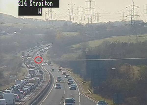 The crash at Straiton. Pic: Traffic Scotland