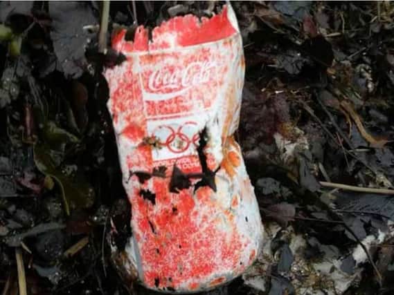 The coke can that was discovered
