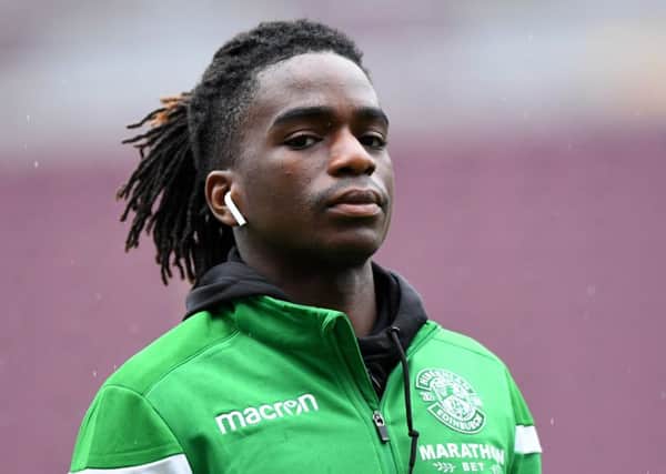 Stephane Omeonga has shone during his loan spell at Hibs. Pic: SNS