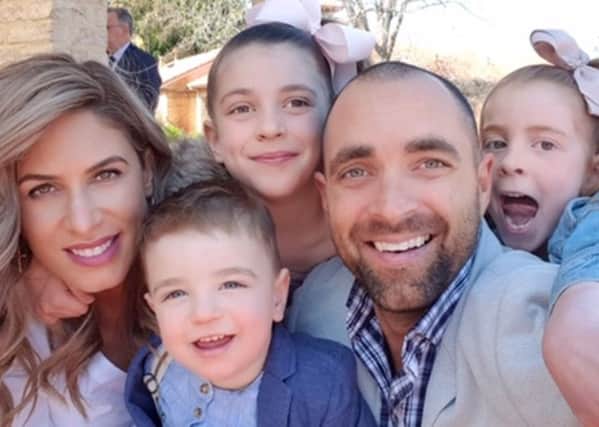 Gennaro Rapinese with wife Joanna and kids Mia, seven, Stella, six, and two-year-old Nicholas