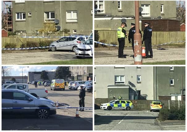 Police swooped on Kenilworth Rise in Livingston this morning. Pictures: Contributed