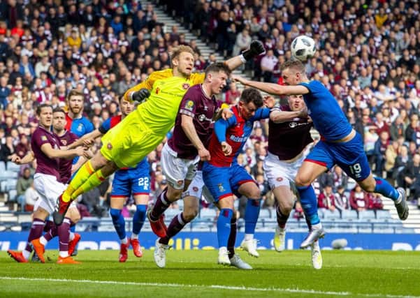 Zdenek Zlamal impressed for Hearts against Inverness. Pic: SNS
