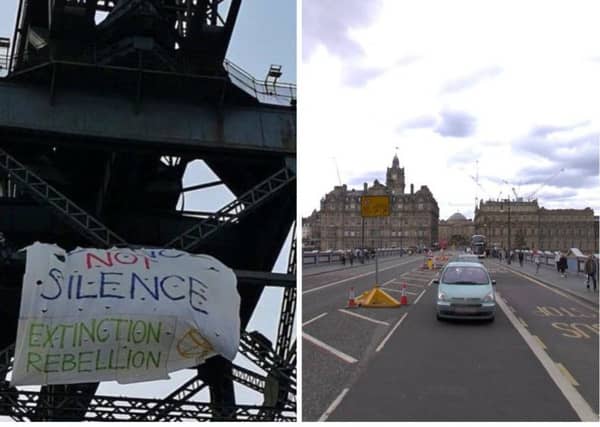 Protests have already taken place in Glasgow. Pic: Extinction Rebellion/Google Maps