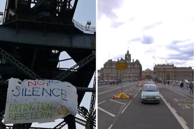 Protests have already taken place in Glasgow. Pic: Extinction Rebellion/Google Maps