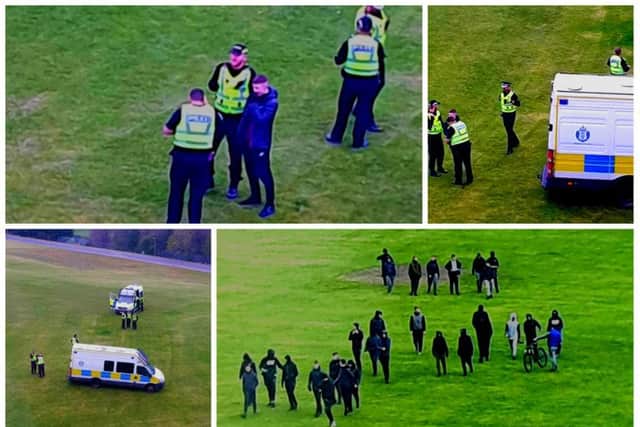 Police responded to reports of a disturbance in Moredun involving at least 30 youths. Pictures: Submitted