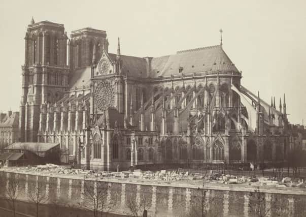 A view showing Notre-Dame de Paris circa 1858-60. Picture: Freres Bisson/Wikimedia Commons