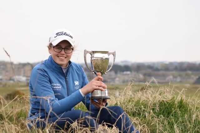 Hannah Darling with Scottish Girls Open Championship title (picture: Scottish Golf))