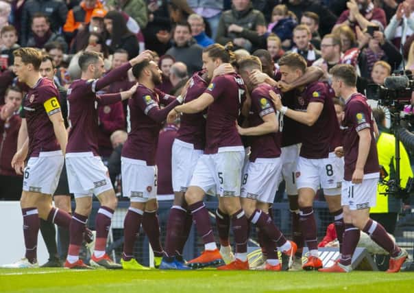 Hearts have the Scottish Cup final to look forward to next month. Pic: SNS