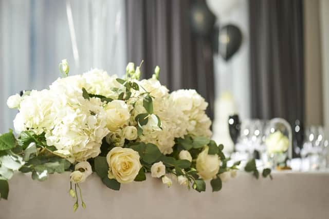 The wedding flowers