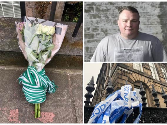 Tributes are being left at the scene of the shooting on Chester Street