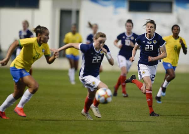 Scotland's women defeated Brazil in a recent friendly. Picture: Lorraine Hill