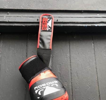 The boxing glove. Pic: Lisa Ferguson
