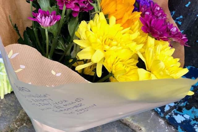 This message reads: "Brad, Edinburgh is empty today, you will be missed brother."
