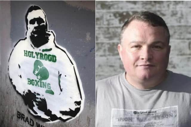 The tribute has appeared near Hibs' Easter Road stadium PIC:@Kev_Hibs_07