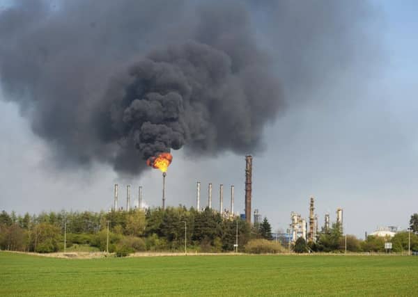 Unscheduled flaring at Fife Ethelyne Plant, Mossmorran (Pic: David Wardle)