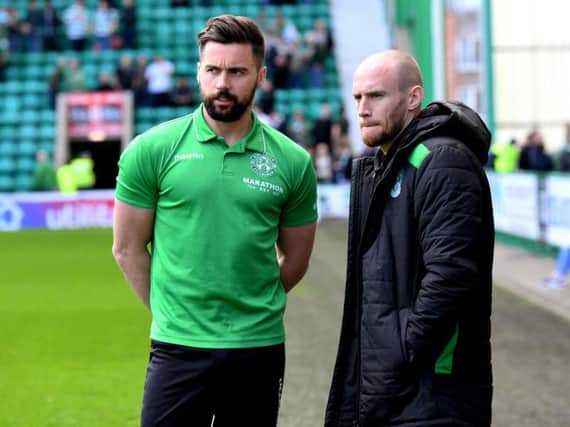 Darren McGregor and David Gray have penned new contract with Hibs. Picture: SNS