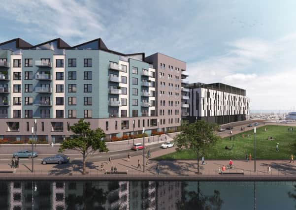 The hotel and flats proposals for Granton Waterfront. Picture: TSPL