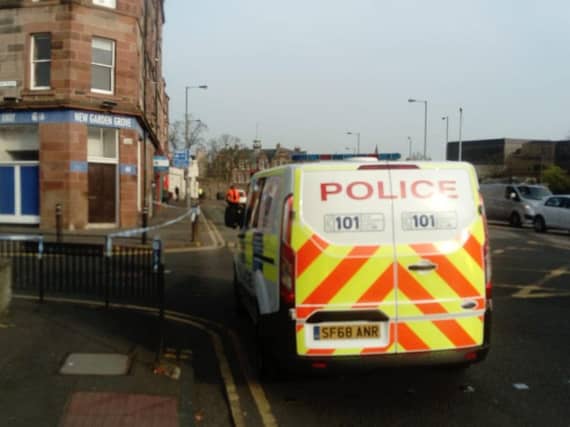 The scene on Salisbury Road this morning