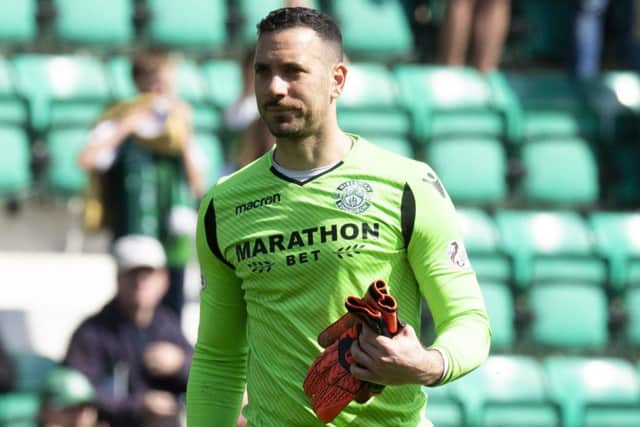 Ofir Marciano has been in good form for Hibs recently. Pic: SNS