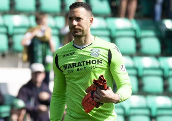 Ofir Marciano has been in good form for Hibs recently. Pic: SNS