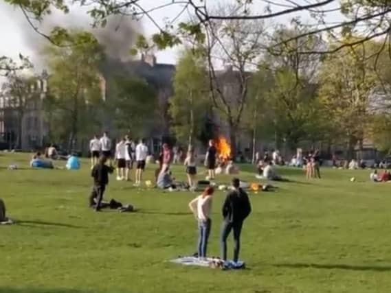 Bin fires were caused by unextinguished barbecues, it is thought. PIC: David Ogilvie