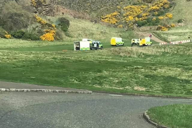 The Scottish Ambulance Service is dealing with an 'ongoing incident'. Pic: Richard Graham