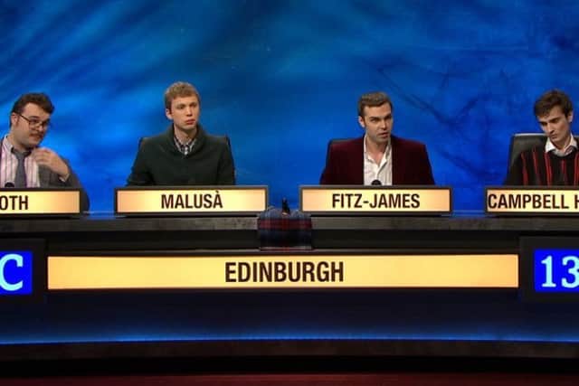 University Challenge was won by the University of Edinburgh
