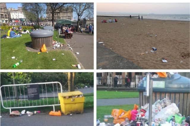 Edinburgh much-loved beauty spots took a bit of a hammering over the weekend